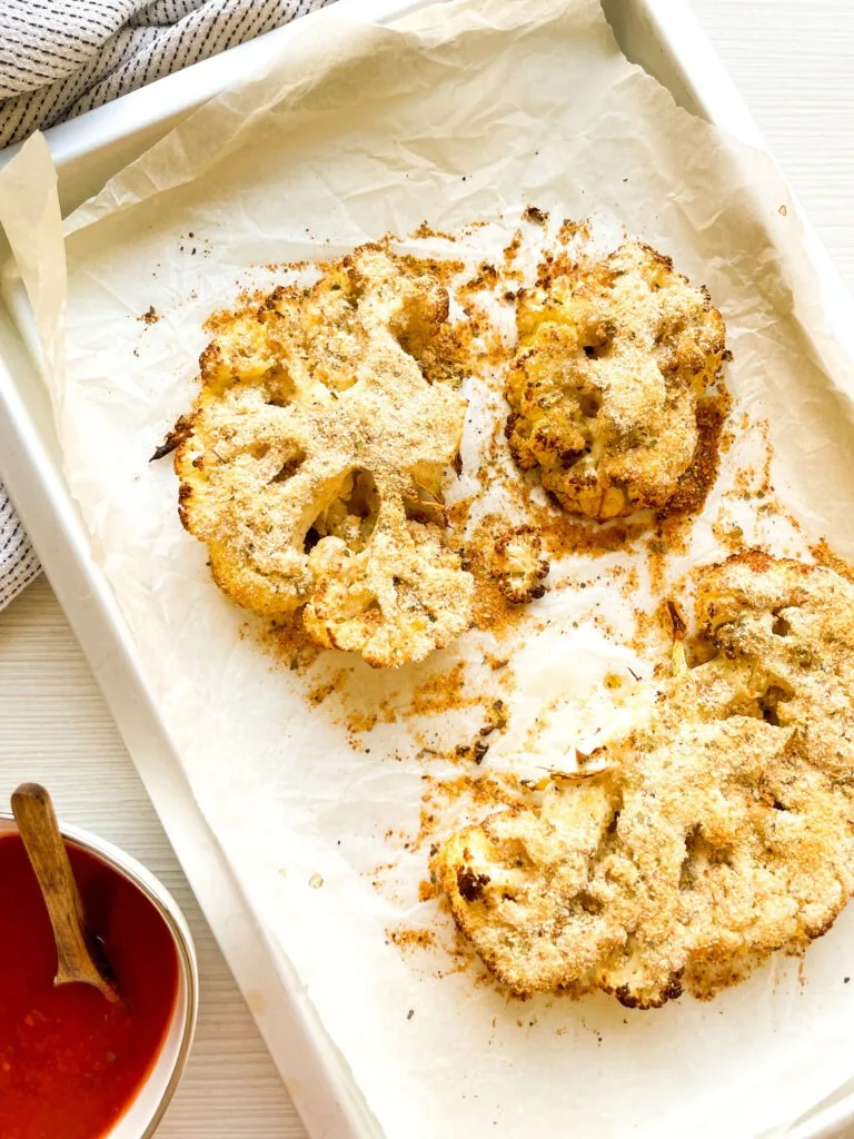 Baked Cauliflower Parmesan