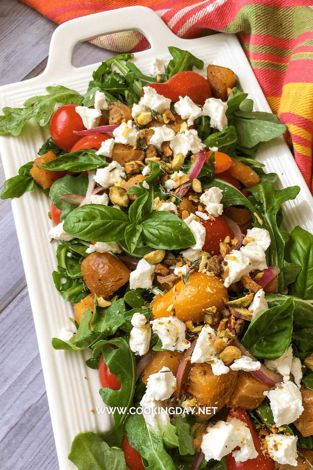 Indulge in the Delight of Roasted Golden Beet and Goat Cheese Salad: A Must-Try Recipe!