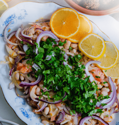 Your New Go-To Salad - Orange And Tahini Piyaz Delight 🍽️💛