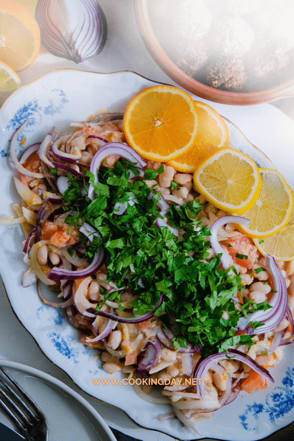 Your New Go-To Salad - Orange And Tahini Piyaz Delight 🍽️💛