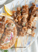 Triple the Delight with Combination Souvlaki Skewers and Tzatziki
