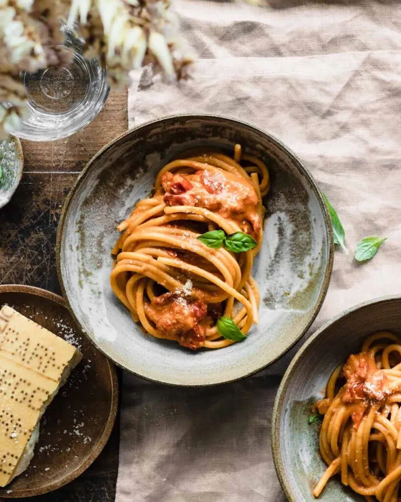  Italian Pink Pasta Sauce Recipe - Spaghetti Recipes(Photo Credit:  Fede The Clumsy Chef)