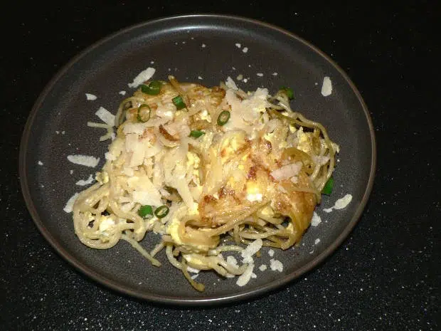 Pan Fried Spaghetti Recipes (Photo Credit: Tasty Galaxy) 