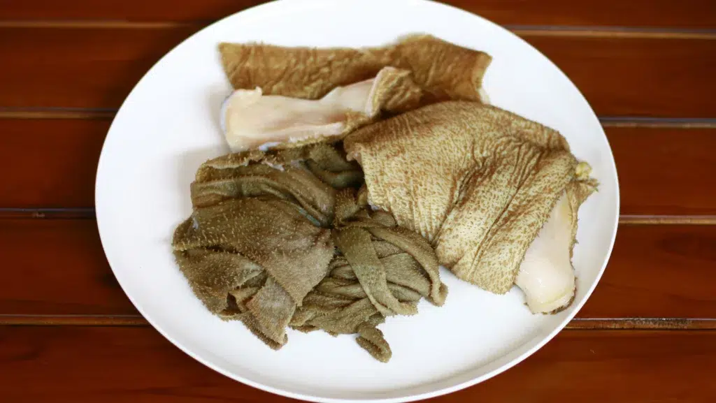 Beef Tripe one ingredient in cooking matumbo food