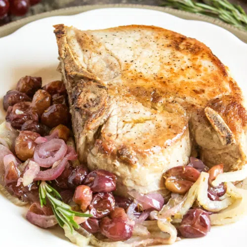 Elevate-Your-Dinner-Thick-Cut-Pork-Chops-with-Roasted-Grapes-Fennel-