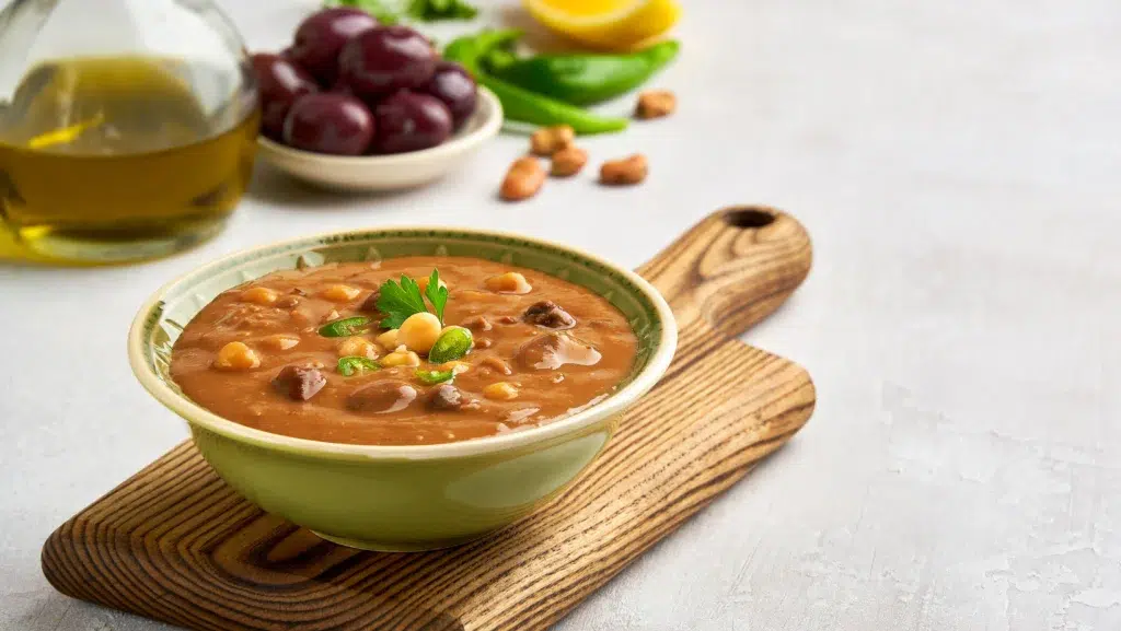 Prepared Ful Medames  in a bowl