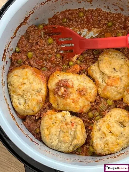 Easy and Economical Dinner Recipes for Busy Weeknights - Slow Cooker Minced Beef Cobbler