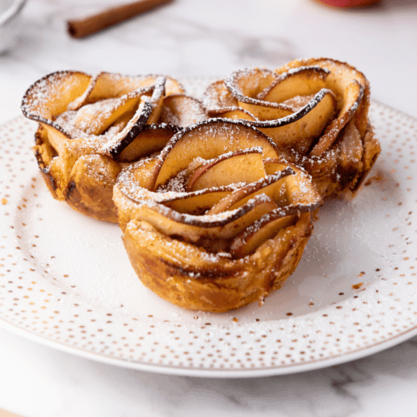 Apple Roses Recipe (Easy Puff Pastry Dessert) - Cooking Day
