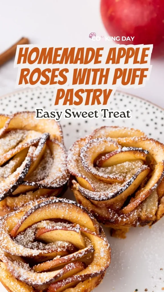 Homemade Apple Roses with Puff Pastry – Easy Sweet Treat