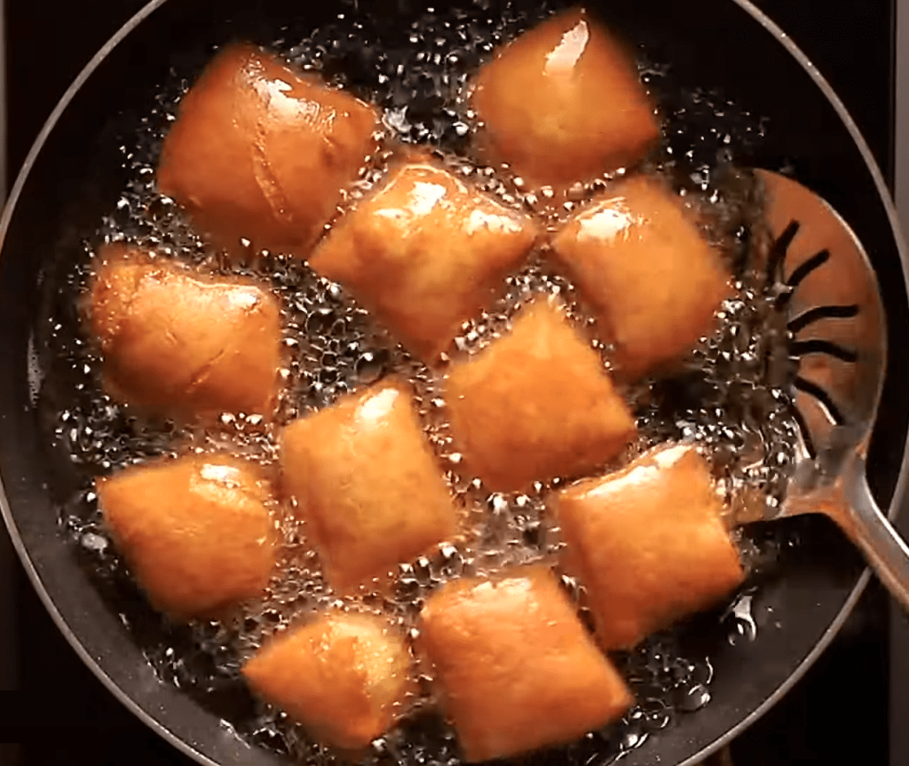 frying mandazi