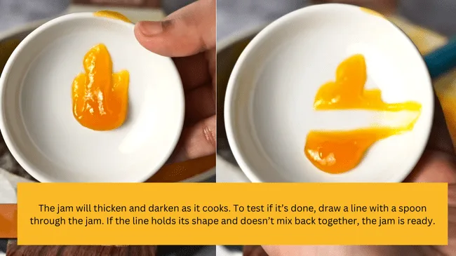 Check the Consistency - Homemade mango jam