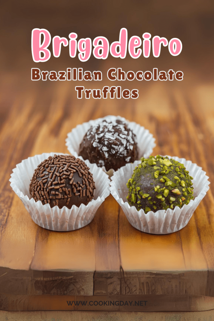 Brigadeiro Recipe - Brazilian Chocolate Truffles pinterest pin 2