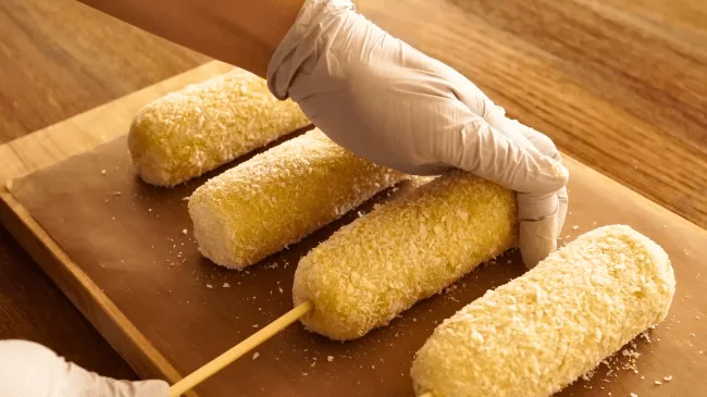 Crispy and soft! Potato Hot Dogs
