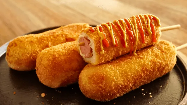 Crispy and soft! Potato Hot Dogs 
