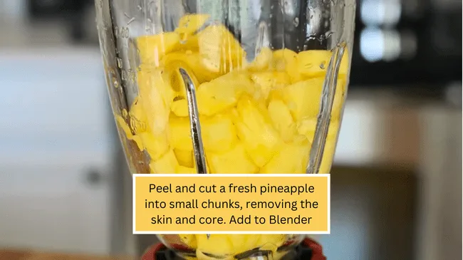 Homemade Pineapple juice procedue 1