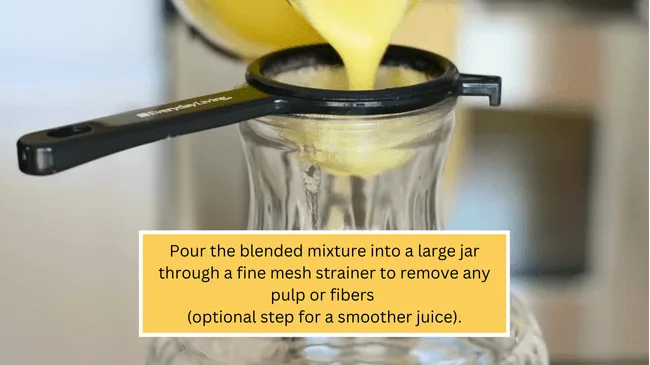 Homemade Pineapple juice procedue 3