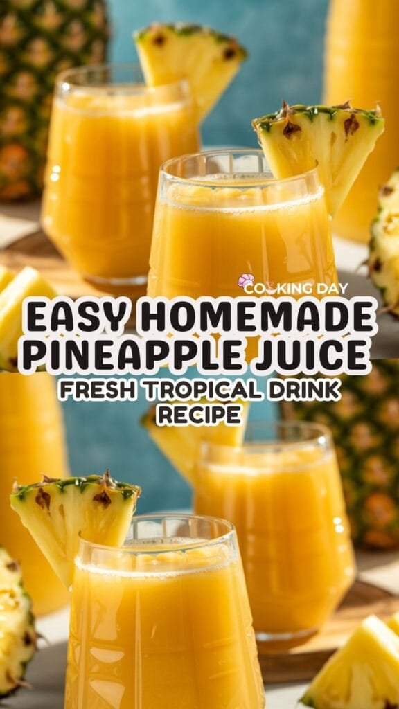 Easy Homemade Pineapple Juice – Fresh Tropical Drink Recipe
