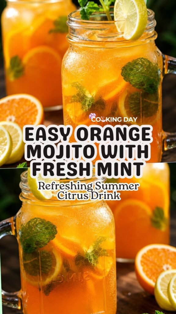 Easy Homemade Orange Mojito for Hot Summer Days