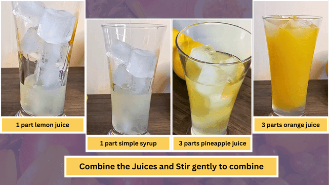 Detailed Instructions - Tropical Sunrise Mocktail