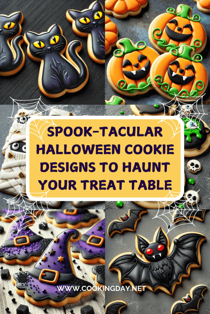 Spook-tacular Halloween Cookie Designs to Haunt Your Treat Table Pinterest pin