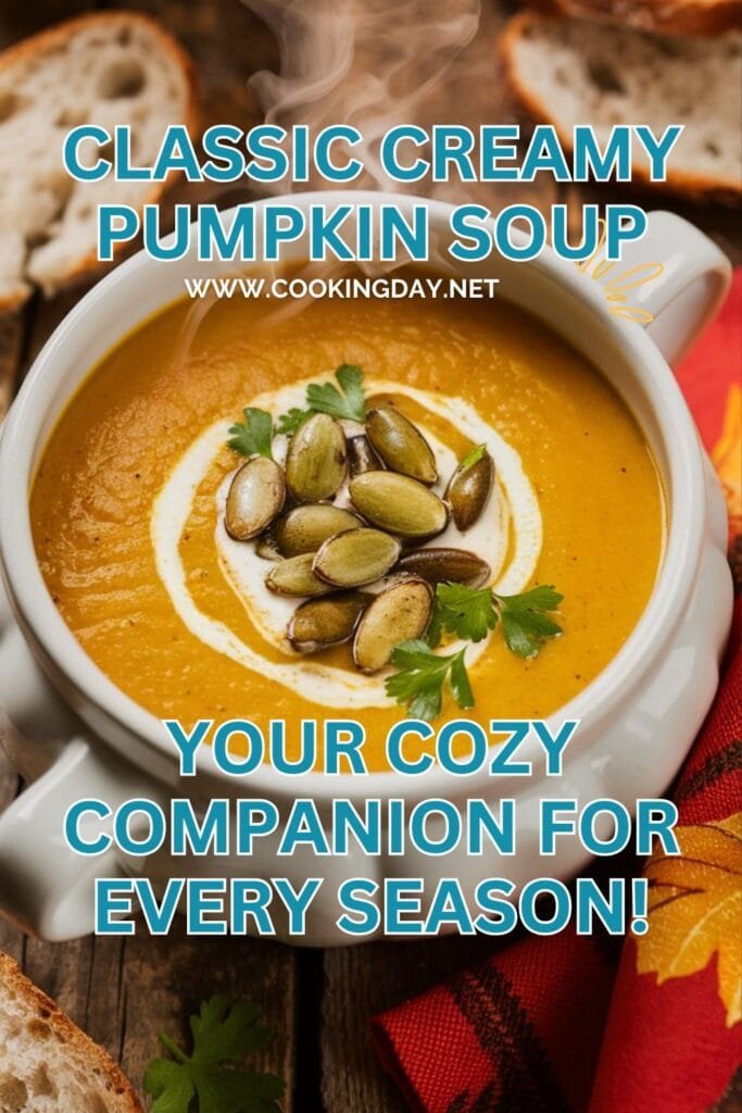 Classic Creamy Pumpkin Soup pin