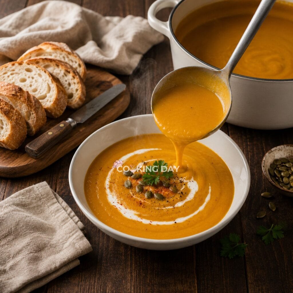 Step 8_ Garnish and Serve - Creamy Pumpkin Soup