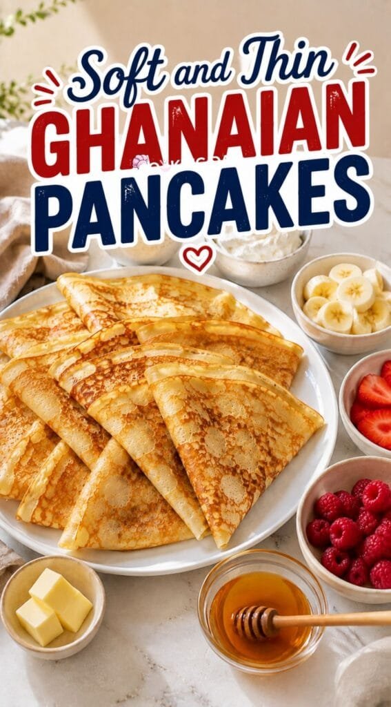 Soft and Thin Ghanaian Pancakes