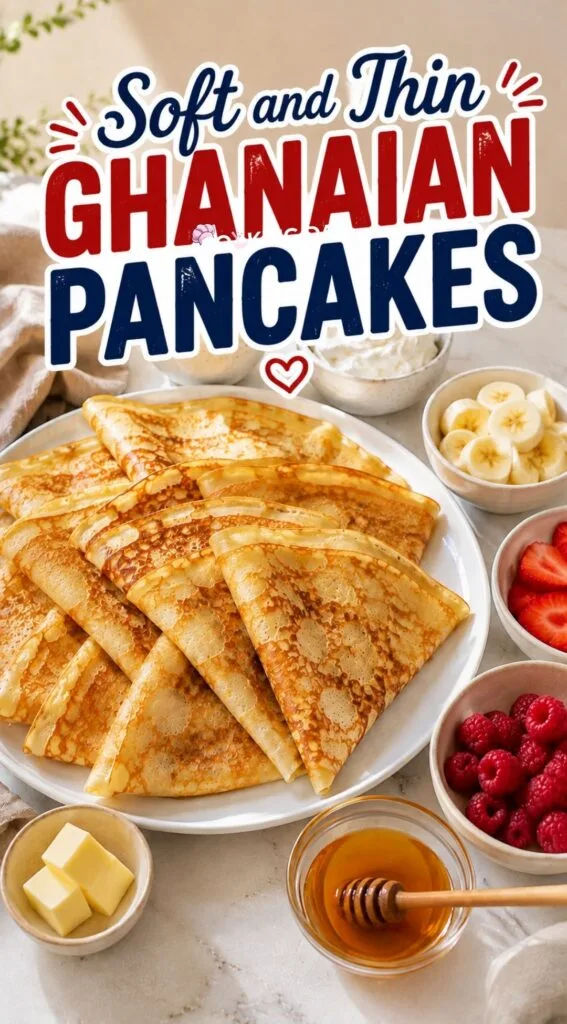 Soft and Thin Ghanaian Pancakes