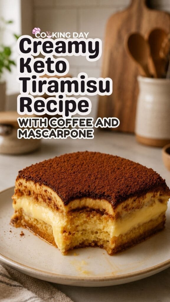 Creamy Keto Tiramisu Recipe with Coffee and Mascarpone