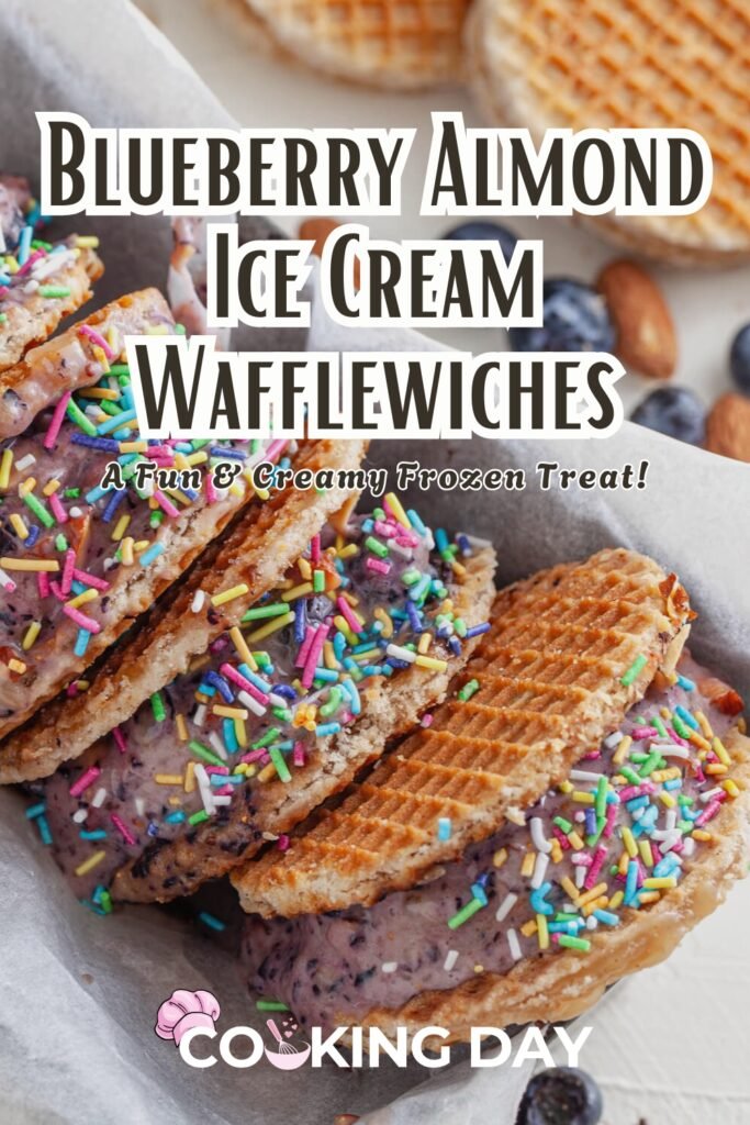 Frozen Blueberry Almond Wafflewiches – The Ultimate Summer Dessert!