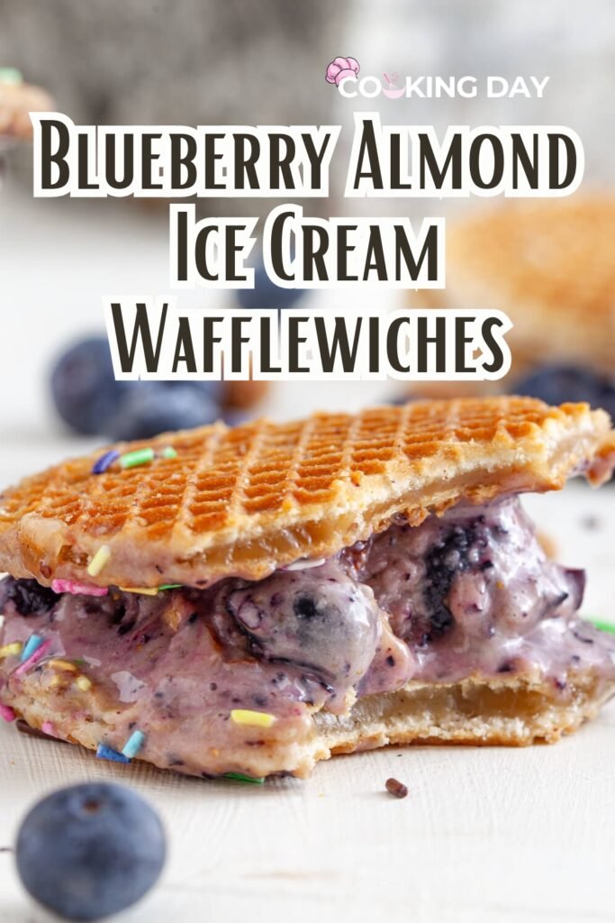 Creamy Blueberry Almond Waffle Ice Cream Sandwiches – A Dreamy Treat!