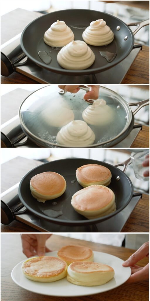 Cooking Japanese Soufflé Pancakes Without a Mold