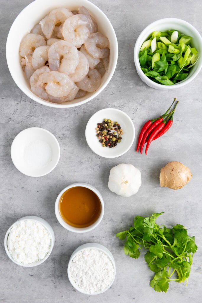 Ingredients You Need For Your Chinese Salt and Pepper Shrimp🛒