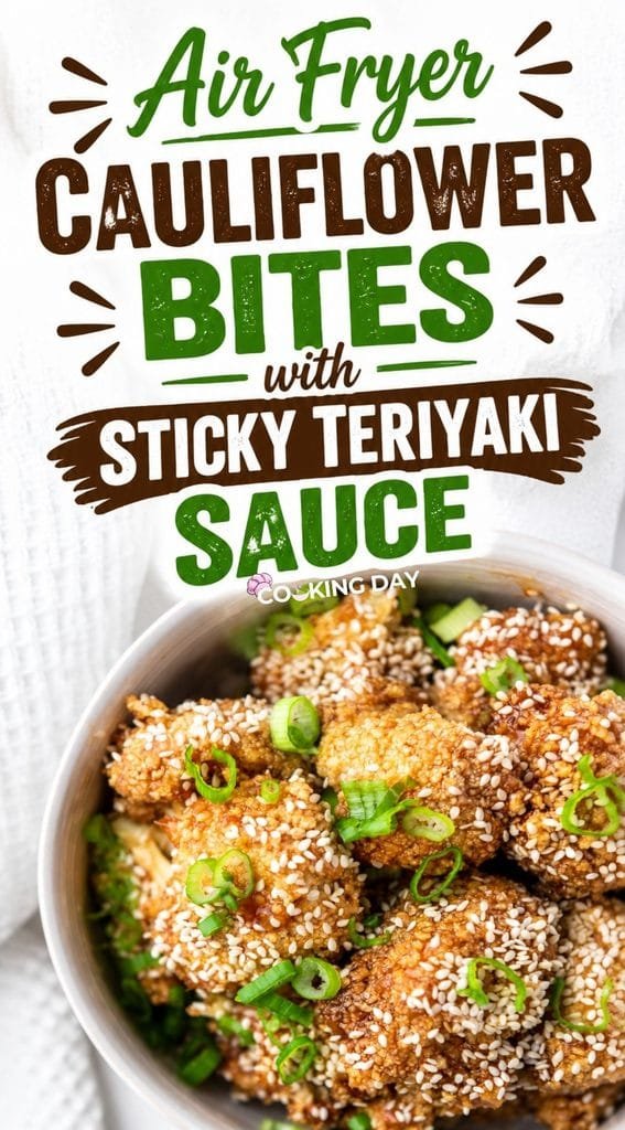 Air Fryer Cauliflower Bites with Sticky Teriyaki Sauce