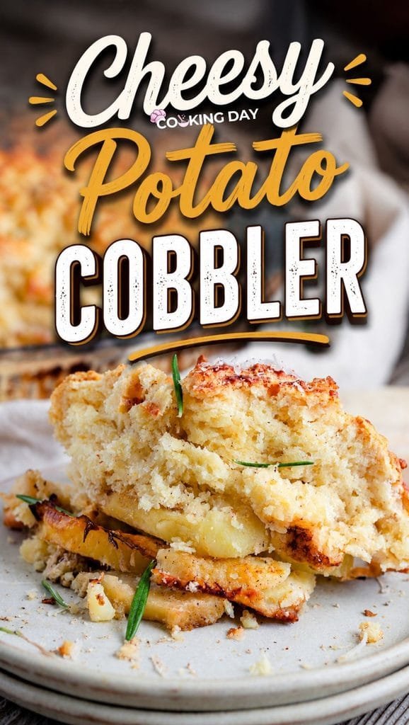 Easy Cheesy Potato Cobbler with a Golden Savory Topping for a Cozy Family Dinner