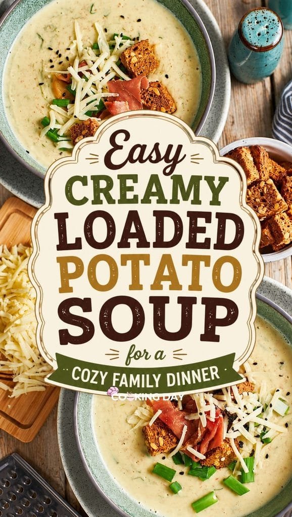 Easy Creamy Loaded Potato Soup for a Cozy Family Dinner