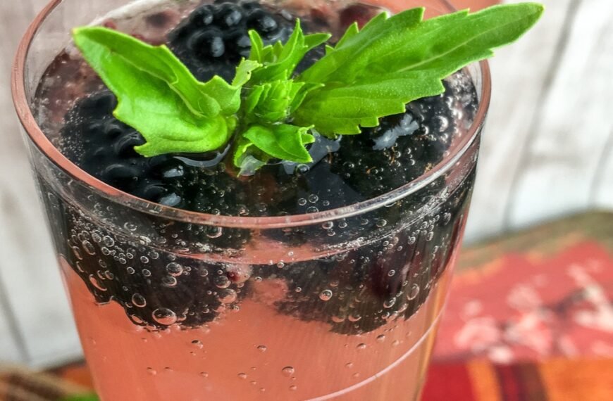 Sparkling Blackberry Basil Cocktail – A Refreshing Summer Delight!