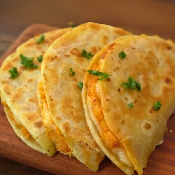 Pan-Fried Mashed Potato Quesadillas – Crispy Edges & Melty Centers!