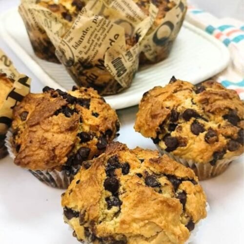 Chocolate Chip Muffins – Soft, Moist & Loaded with Chocolate!