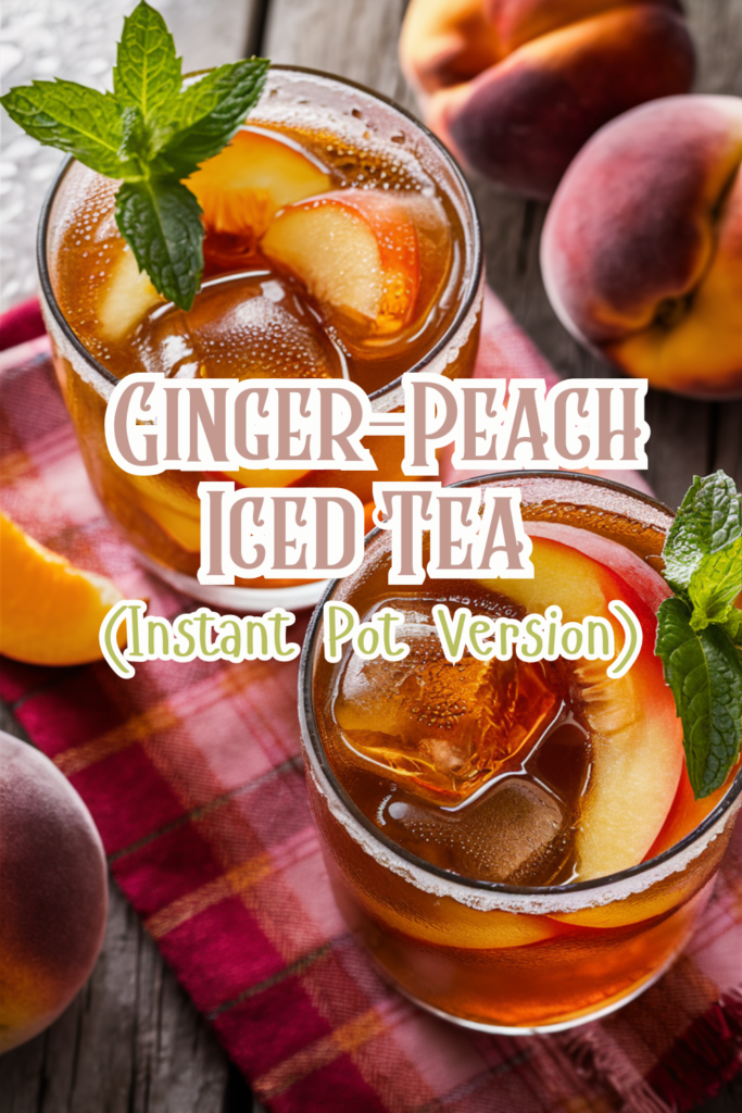 Instant Pot Ginger-Peach Iced Tea – A Refreshing Summer Brew!