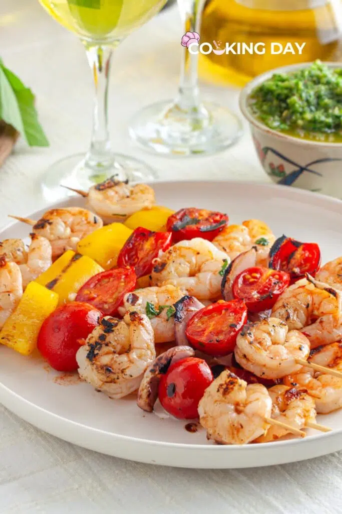 Grilled Spiced Shrimp Kabobs with Zhoug Sauce – A Bold & Flavorful Delight