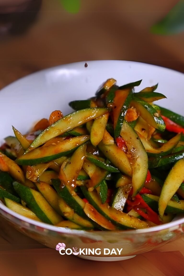 Spicy Garlic Cucumber Stir-Fry 🥒🔥