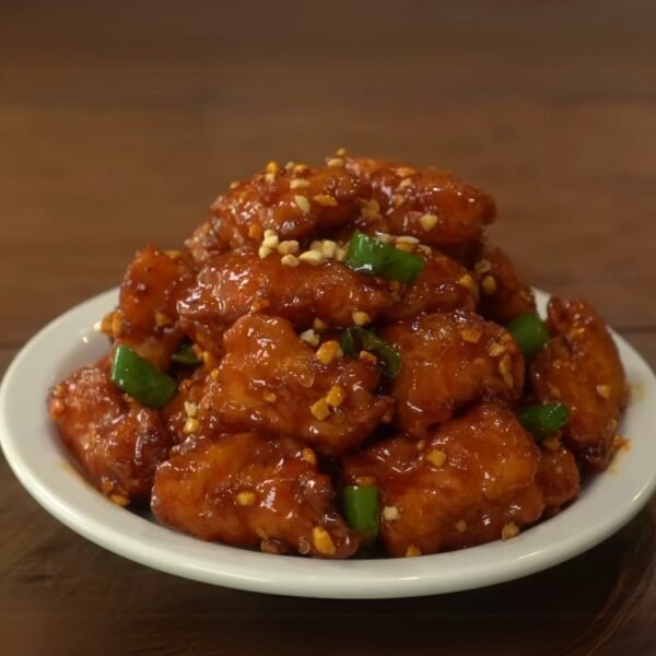 Sweet & Spicy Korean Fried Chicken (Dakgangjeong Style)