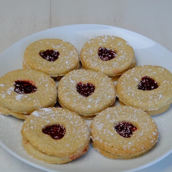 Jam-Filled Vegan Linzer Cookies – A Plant-Based Take on a Classic!