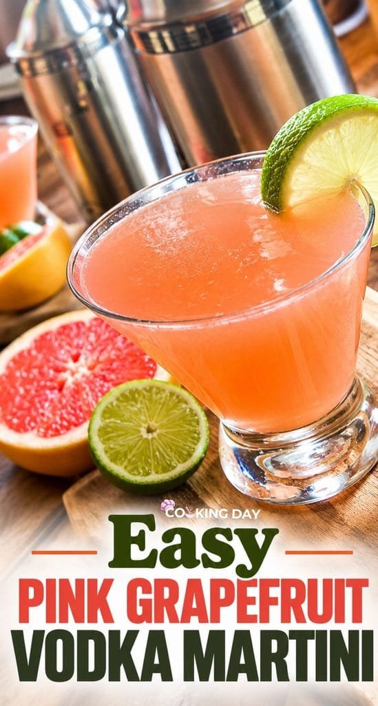 Easy Grapefruit Martini with Fresh Citrus