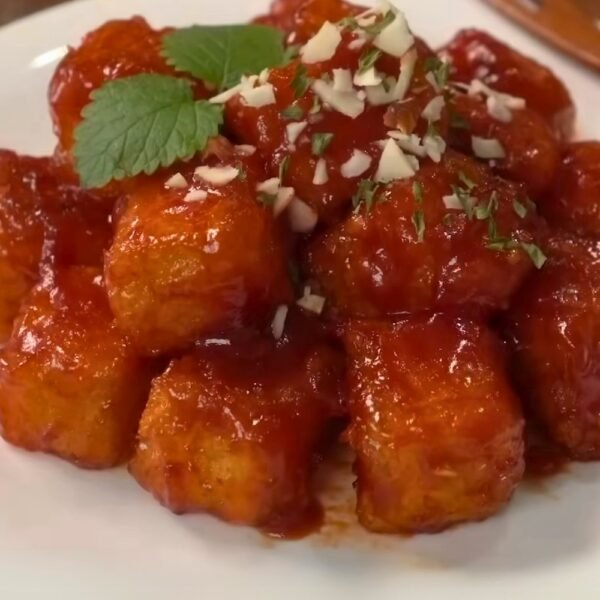 Sweet & Crunchy Korean Tofu Bites (Dubu Gangjeong)