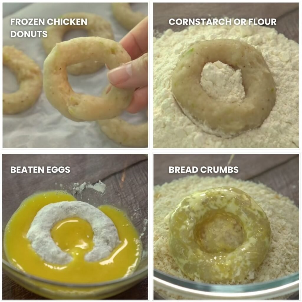 Crispy Chicken Donuts -Bread the Donuts