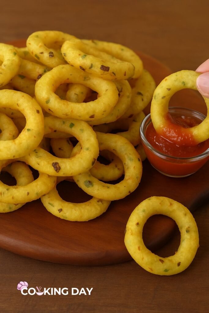 Crispy Garlic Potato Rings- I Had to Stop Myself From Eating the Whole Batch