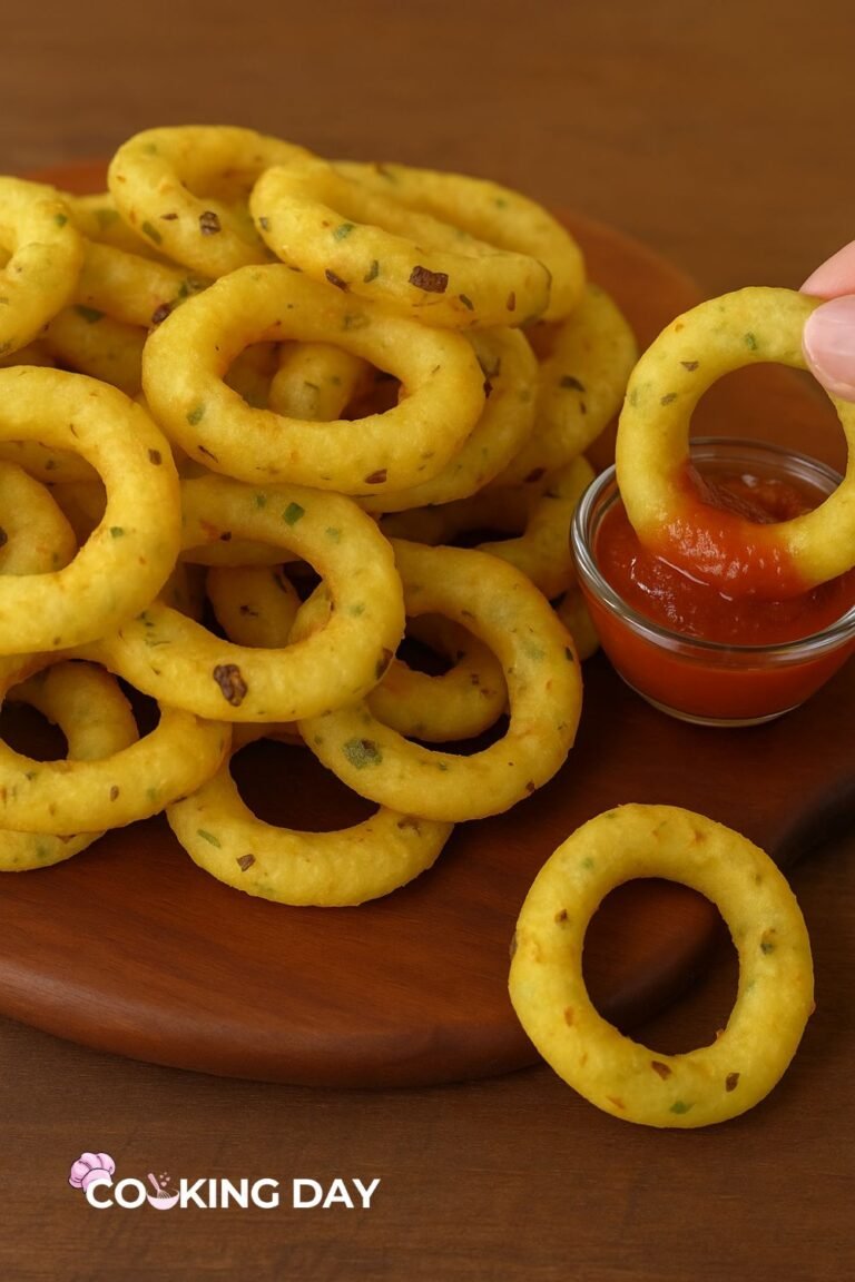 Crispy Garlic Potato Rings- I Had to Stop Myself From Eating the Whole Batch