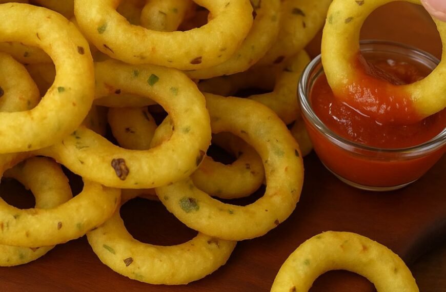 Crispy Garlic Potato Rings- I Had to Stop Myself From Eating the Whole Batch
